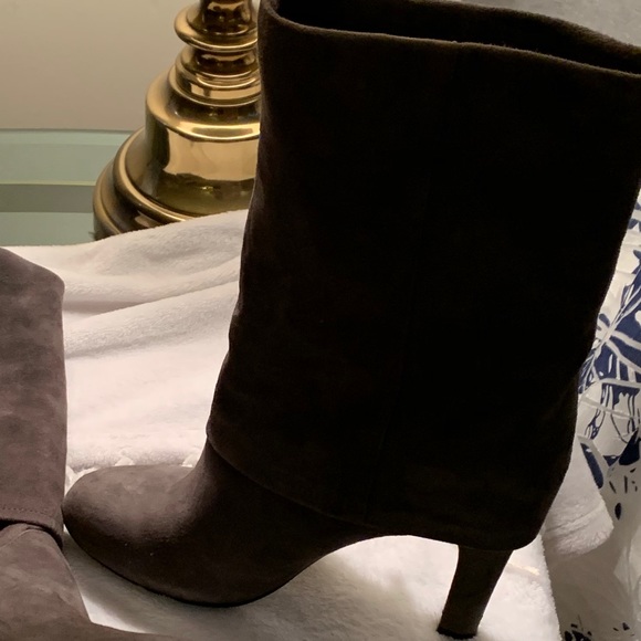 Franco Sarto, 9, Grey/mocha booties - Picture 2 of 4